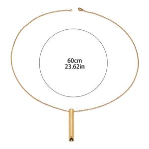 Colliers pendentifs en acier inoxydable pour musulmans, avec <span class=keywords><strong>sifflet</strong></span> anti-stress et méditation pleine conscience, motif Ayatul Kursi arabe, 2026 - Product Image 6