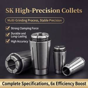 <span class=keywords><strong>Mandrin</strong></span> à ressort de haute précision Huadi SK, précision 0,005 mm, dureté HRC58-62, acier à haute teneur en carbone, 25000 tr/min, fraisage CNC, robuste - Product Image 2