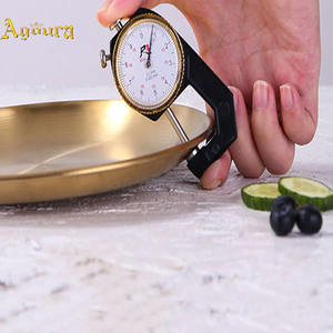 Offres Spéciales de plateau en acier inoxydable de haute qualité <span class=keywords><strong>protection</strong></span> de l'environnement en métal vaisselle de nourriture occidentale assiette à dessert - Product Image 2