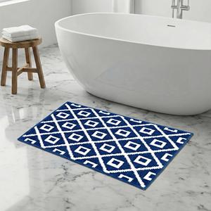 <span class=keywords><strong>Tapis</strong></span> de salle de bain modernes en peluche ultra douce, fabriqués à la machine, antidérapants avec dos en caoutchouc, absorbants en microfibre, lavables, pour douche - Product Image 4