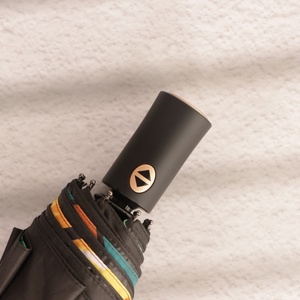 Wholesale Promotion Double Fabric Iron <b>Frame</b> Manual Button Control UV Protection Crane Pattern Compact Custom logo Sun Umbrella - Product Image 2