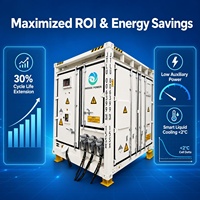 Système de stockage d'énergie tout-en-un Inedge Power 860kW/1671kWh AI à refroidissement liquide pour intégration éolienne, solaire et de stockage en conteneur
