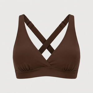 Women's Padded <b>Cross</b> Back Sports Bra Soft Stretch Athletic Running Training Yoga Fitness Activewear Clothing <b>Top</b> - Product Image 1
