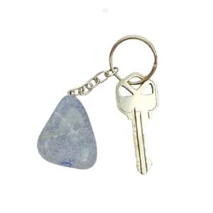 Colorful Natural <b>Crystal</b> Keychain with Polished Gemstones Durable Metal Ring and Chic <b>Bag</b> Charm for Daily Style - Product Image 2