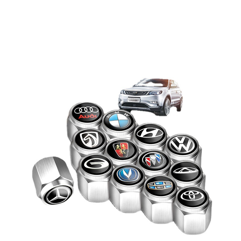 Лидер продаж, универсальная Противоугонная крышка клапана для автомобильных шин, металлическая Пылезащитная крышка, можно настроить в различных стилях с металлической текстурой