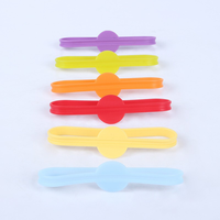 Lot de 6 marqueurs de verres en silicone longs pour gobelets, étiquettes de vin pour bar et fête, marqueurs universels pour boissons