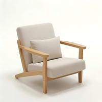Modernes Design Leinen Holz Freizeit-Sofa Sessel Wohnzimmer-Möbelset