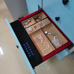Duotai tùy chỉnh Khóa vân tay ẩn ngăn kéo an toàn hộp tiền mặt đồ trang sức an toàn ngăn kéo an toàn cho tủ quần áo - Product Image 2