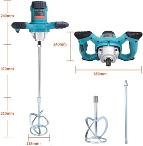 1300W Portable électrique béton ciment plâtre mélangeur à palettes <span class=keywords><strong>Pro</strong></span> perceuse mélangeur outil d'agitation pas de quantité minimale de commande - Product Image 4