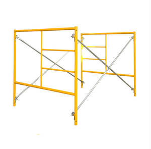 นั่งร้านเหล็กโครงเหล็กเชื่อมอย่างดีแบบ H รูปทรงท่อโลหะ - Product Image 1
