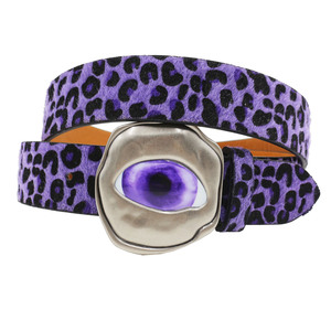 Nuevo Cinturón de Cuero PU con Estampado de Leopardo, Estilo Punk Y2K, con Hebilla Metálica de Ojo del Diablo, Diseño Vaquero Occidental Vintage y Colorido para Mujer - Product Image 3