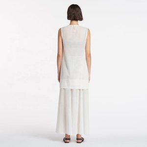 2023 Summer 2 Piece <strong>Set</strong> Women Clothing Sexy Solid Sleeveless Tank <strong>Top</strong> <strong>Trousers</strong> Outfits <strong>for</strong> <strong>Ladies</strong> Large Size Straight Pants Suit - Product Image 5
