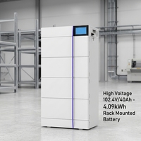 GB-L-Pro-Pack4.1-2 Tegangan Tinggi 102.4V/40Ah Paket ESS Lengkap AI-W5.1-B-ESS 5-15kWh+ All-in-one dengan Inverter Rumah/Komersial