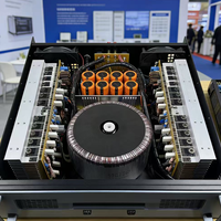 Amplificateur de puissance professionnel 3U TD-class 1800W, équipé d'un transformateur toroïdal à courant élevé, adapté aux soirées DJ sur scène