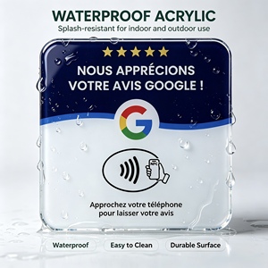 <span class=keywords><strong>Carte</strong></span> NFC Google <span class=keywords><strong>France</strong></span> Google/Instagram/Tiktok Plaque NFC - Product Image 4