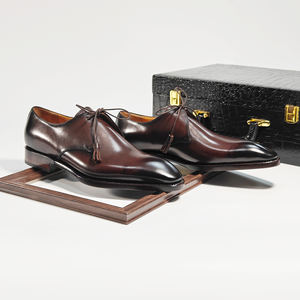 أحذية رجالية إيطالية فاخرة عالية الجودة من جلد العجل، أحذية رسمية للرجال مصنوعة يدويًا بتقنية جوديير، أحذية رسمية وأكسفورد للعمل والمكتب - Product Image 6