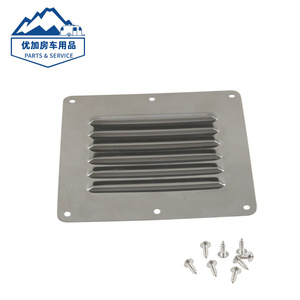 Couvercle de ventilation rectangulaire en acier inoxydable, fixation par vis 127x115mm, pour bateau, yacht, camping-car - Product Image 4