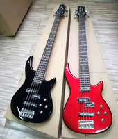 Guitare basse acoustique électrique à 5 cordes en bois d'aulne, fabrication chinoise OEM, marque personnalisée, vente en gros