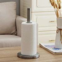 Porte-serviettes en papier, pour la cuisine, simple, en acier inoxydable, 1 pièce, support de rangement