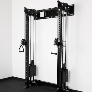 Equipo de Gimnasio Comercial Ajustable <span class=keywords><strong>con</strong></span> Cable y Pesas, Soporte de Pared para Sentadillas Funcionales y Levantamiento de Pesas - Product Image 1