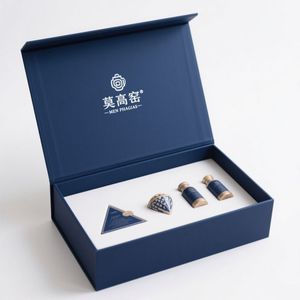 Boîte de luxe personnalisée avec couvercle pour vernis à ongles, huile et sérum de soin de la peau, boîtes cadeaux gaufrées à fentes, boîte à parfum - Product Image 4