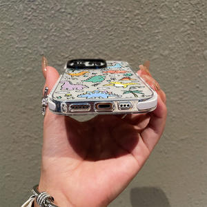Explosions transfrontalières mignon dinosaure pour animaux de compagnie 13 <span class=keywords><strong>11</strong></span> Pro Max dessin animé étui de téléphone portable en TPU pour <span class=keywords><strong>iPhone</strong></span> 16 nouveau comprend le téléphone - Product Image 5
