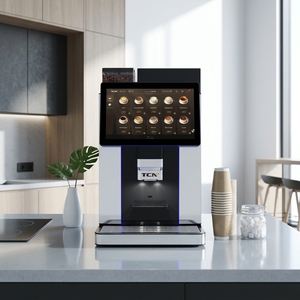 Machine à café expresso automatique TCN Bean to Cup avec écran tactile, 9 bars de pression, nettoyage automatique - Product Image 1