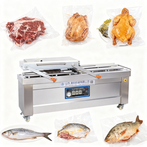 Machine d'emballage sous vide automatique à double chambre industrielle de bonne qualité 380V Dz 600 pour les collations, les cornichons, les sauces - Product Image 1