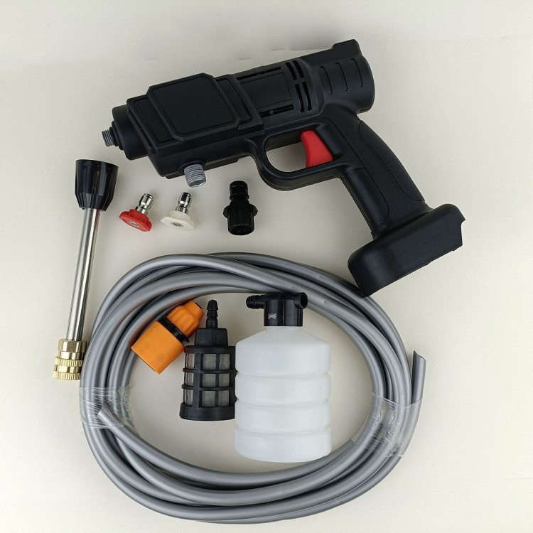 Hot products portable high pressure car washing gun with rechargeable battery cordless