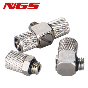 Sambungan Pipa Miniatur Kuningan untuk Selang, Nipple Logam, Quick Joint, Twist Tube, Watercooling Connector, Compact Piping Barb <span class=keywords><strong>M</strong></span>-4HL-4 - Product Image 3