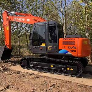 Excavadora de cadenas HITACHI ZX120 12T de 10 toneladas, calidad japonesa, pocas horas de uso, disponible en stock, alto rendimiento, caja de cambios y motor Hitachi - Product Image 1