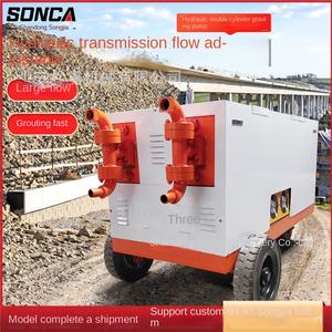 Double Cylinder Double Grouting Pump Mortar Grouter Grouting Pump <b>Tunnel</b> Reinforcement <b>Plugging</b> Mortar Delivery Pump - Product Image 3