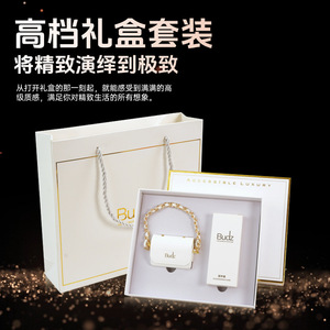 Auriculares inalámbricos Budz con clip para la oreja, estuche de cuero con cadena, BT 5.3 para mujer - Product Image 3