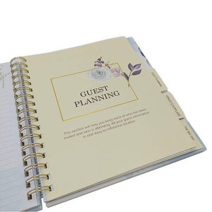 Libro e organizer per la pianificazione del matrimonio per la sposa con tasche interne e sezioni a linguetta, formato 8,5*11 pollici - Product Image 5