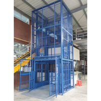 Monte-charge avec porte automatique 1000 kg, 2 étages, élévateur hydraulique pour marchandises pour usine