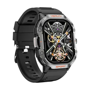 HK24 Smart Watch für Herren 2,01 Zoll Amoled Bildschirm BT Call IP68 wasserdicht Outdoor Sport Smart Watch 2023 hohe Qualität