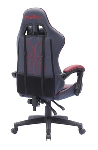 Nouvelle <span class=keywords><strong>chaise</strong></span> d'ordinateur <span class=keywords><strong>Ergo</strong></span> <span class=keywords><strong>Gaming</strong></span> pour maison/bureau jeu de course bleu-rouge Design minimaliste accoudoirs inclinables en acier cuir PVC - Product Image 3