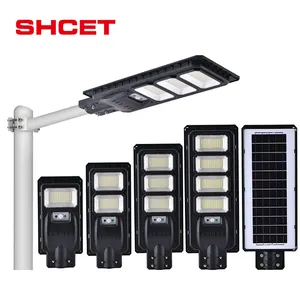 LED solar system street light outdoor waterproof smd smart supernova fixture 200W 300W 400W 12v 210LM/W with remote control
