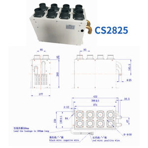 24V 250W Bus chauffage dégivreur évaporateur nouvelle chine Bus pièces CS2825 entraîneur Bus radiateur dégivreur pièce accessoires entraîneur - Product Image 3