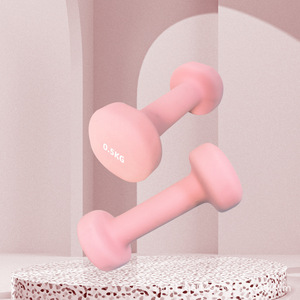 Set di Piccoli Manubri in Puro Ferro per Donne Uomini Studenti di Yoga e Bambini - Attrezzatura Fitness per Casa con Rivestimento in Plastica - Product Image 6