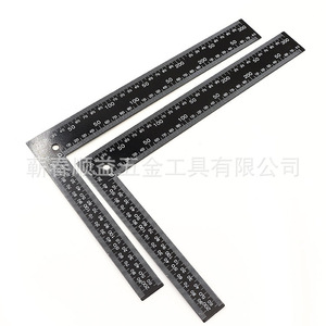 Regla cuadrada de acero negro de 200x300 mm y 400x600 mm para carpintería y corte - Product Image 3