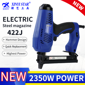 Pistola de Clavos Eléctrica Industrial XINYI 422J, Ajustable para Tapicería de Sofás, Grapas y Clavos en Forma de U, Capacidad de 100 P/M - Product Image 2