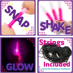 Bâtons lumineux personnalisés en gros avec logo, 6 pouces, qualité industrielle, couleurs vives assorties, bâtons lumineux de sécurité - Product Image 3
