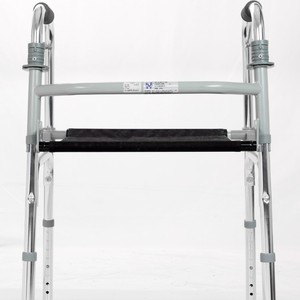 Déambulateur pliable en alliage d'aluminium Huahai Overseas Walker, hauteur réglable, avec coussin de siège, pour la rééducation - Product Image 2