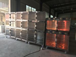 Longermay Animal Stainless Steel Pet Cage Suppliers Big Size 3 Layer Cat Pet Cage House Veterinary Cat and <b>Dog</b> Vet Cage Banks - Product Image 5