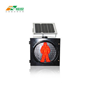 Solar Led Flashing Warning <b>Light</b> Ip65 Aluminum <b>Pole</b> Mount Traffic Signal - Product Image 3