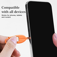 Outil d'éjection de carte SIM anti-perte, boîte de rangement pour bureau, étui de rangement en silicone durable, câble de téléphone portable minimaliste pour salon