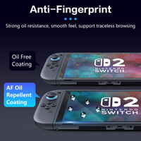 Aurey Anti-rayures Anti-empreintes digitales Anti-reflet HD Film trempé Protecteur d'écran en verre pour Nintendo Switch 2