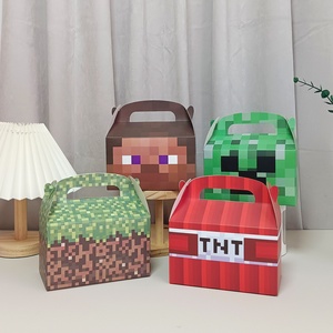 Cajas de Regalo Personalizadas con Temática de Videojuegos, Cajas de Papel Plegables para Golosinas, Cajas de Regalo para Fiestas de Cumpleaños Infantiles, Empaque para Dulces - Product Image 1