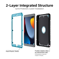 Étui de protection antichoc en silicone avec béquille pour tablette iPad 8ème génération 10,2 pouces 2020 avec sangle d'épaule intégrée